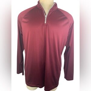 Under Armour Heat Gear Maroon Quarter-Zip Pullover Jacket Men’s 2XL